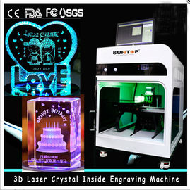 중국 3D 수정같은 레이저 안 조각 기계 2000HZ 속도 120,000 점/분 협력 업체